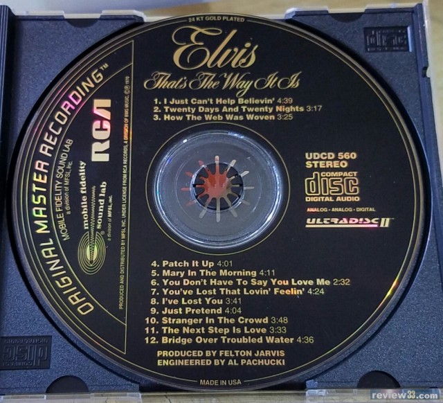 出售: MFSL CD Elvis Presley USA BY JVC