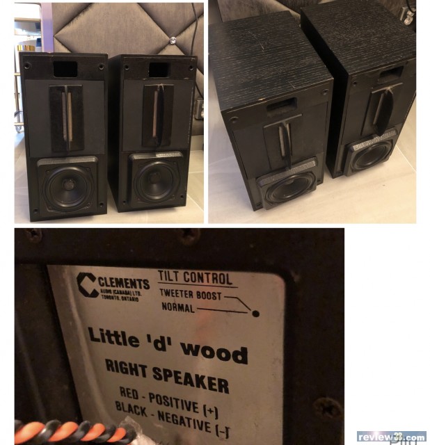 出售: 書架喇叭CLEMENTS LITTLE’d’ wood 