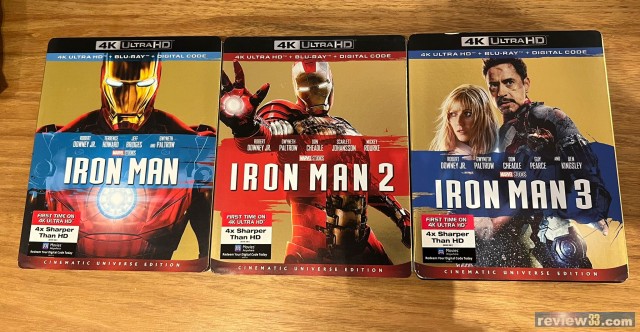 review33 - 二手市場: 出售: Iron Man 1, 2, 3 美版4K + Bluray